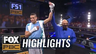 Amilcar Vidal dominates previously-undefeated Edward Ortiz in 2nd-round KO | HIGHLIGHTS | PBC ON FOX