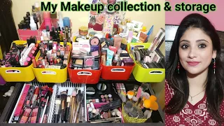 MY MAKUP COLLECTION & STORAGE 2017 || SHYSTYLES