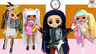 New Transfer Student OMG ROCKER BOI! - LOL SURPRISE OMG Dolls High School Love Story Barbie Teacher!