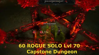 DIABLO 4 (PENETRATING SHOT BUILD) - 60 ROGUE TAKES ON LVL 70 CAPSTONE DUNGEON!!!