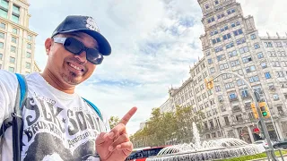 BARCELONA LIVE! Exploring Plaza Catalunya & Las Ramblas 🇪🇸 - November 10, 2022