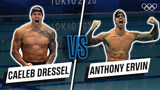 Caeleb Dressel 🆚 Anthony Ervin - 50m freestyle | Head-to-head