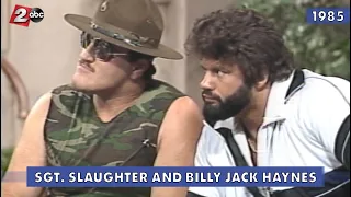 Billy Jack Haynes and Sgt. Slaughter on "Two at Four" - September 1985 | KATU In The Archives