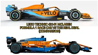 LEGO Technic 42141 McLaren Formula 1 Race Car 2022 VS The Real Deal (Comparison)