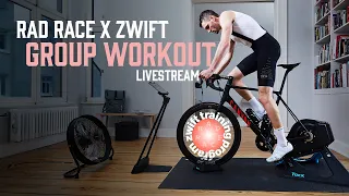RELIVE: RAD RACE x ZWIFT GROUP WORKOUT #1 // 20 MIN FTP TEST