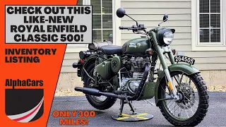 A Museum Quality 2018 Royal Enfield Classic 500 with ONLY 300 Miles!