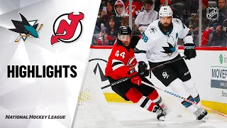 NHL Highlights | Sharks @ Devils 2/20/20
