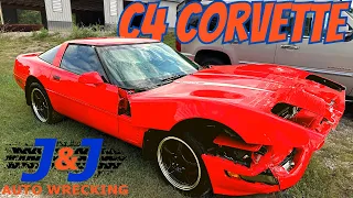 1996 Chevrolet Corvette C4 Part Out: J & J Auto Wrecking Test Video Stock # PTCE252