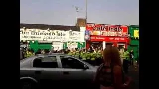 Celtic fans and the police