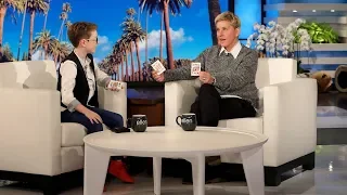 Kid Magician Aidan McCann Stuns Ellen with an Invisible Card Trick