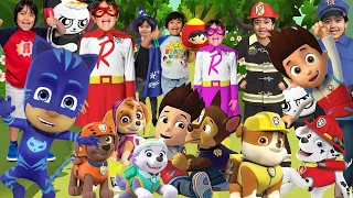 Tag with Ryan vs PAW Patrol Ryder Chase Run All Characters Unlocked All Pets All Costume Vs Pj Masks