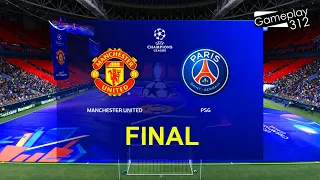 Final UEFA Champions League 2022 UCL - Manchester United vs PSG - Ronaldo vs Messi - PES 2021