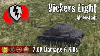 Vickers Light 105  |  7,0K Damage 6 Kills  |  WoT Blitz Replays