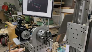 A axis and Spindle works in one operation(AASD servo motor 2.3kw)