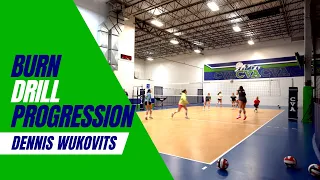Improve Your Volleyball Skills with the Burn Drill Progression - Customize to Your Team's Needs