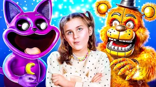 Freddy Fazbear встречает CatNap! Smiling Critters vs FNaF! Грустная история Freddy, CatNap и Maroon!