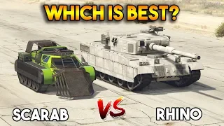 GTA 5 ONLINE : SCARAB vs RHINO (WHICH IS BEST?)