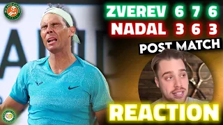 Nadal LOSES to Zverev 😢 | Roland Garros 2024 | Post Match Reaction
