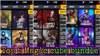 Top 5 Magic cube bundle in free fire🔥 Magic cube store update 💥 #freefire #magiccube #fftamil