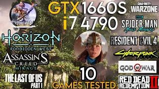 GTX 1660 SUPER + i7 4790 : Test In 10 Games In 2024