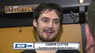 Connor Clifton Scores Huge Goal In Game 2 As Bruins Top Hurricanes