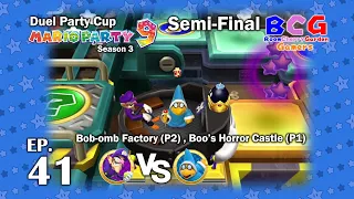 Mario Party 9 SS3 Duel Cup EP 41 - Semi-Final - Bob-omb Factory P2,Boo's Horror P1- Waluigi VS Kamek