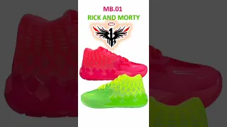 LAMELO BALL SHOE COLLECTION PUMA MB.01 MB.02 #rickandmorty #lameloball #basketballshoes