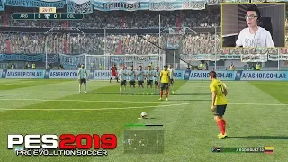 PES 2019 - COLOMBIA vs ARGENTINA - PS4 GAMEPLAY