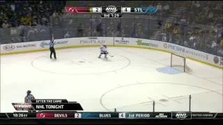 Marek Zidlicky slapshot goal 4-2 NY Devils vs St. Louis Blues Nov 6 2014 NHL