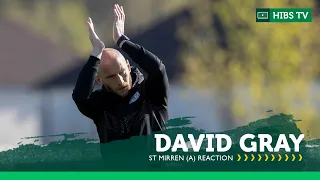 'I'm Delighted For The Players' - David Gray | St Mirren 0 Hibs 1 | cinch Premiership