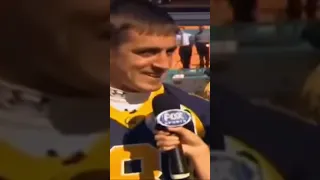 Throwback : Aaron Rodgers gets her number on LIVE TV