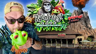 Eating Only RAINFOREST CAFE for 24 Hours!! 🤮