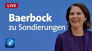 Nach Vorsondierungen mit der FDP: Annalena Baerbock zu den Plänen der Grünen