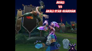 AKALI VS AKALI STAR GUARDIAN😳👽