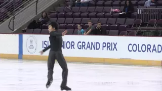 2015 ISU Jr. Grand Prix - Colorado Springs Men Free Skate Tomoki HIWATASHI USA