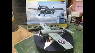 Tamiya 1/48 Grumman F4F-4 Wildcat plastic model build