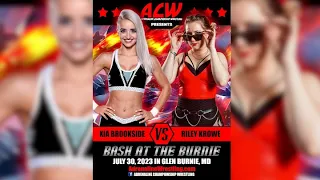 Xia Brookside vs Riley Krowe - ACW: Bash at the Burnie