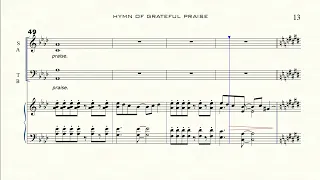 Hymn of grateful Praise [SATB] | Accompaniment