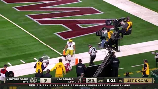 Devonta Smith SCORES ANOTHER Touchdown On Toe Dragger Alabama Vs Notre Dame Rose Bowl Highlights