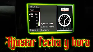 Ajustar fecha y hora | MERCEDES BENZ