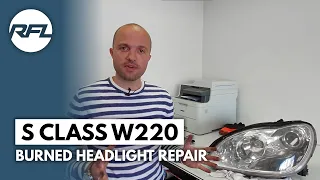 Mercedes Benz S class W220 facelift (2003-2005) DIY bi-xenon projector headlight repair and upgrade