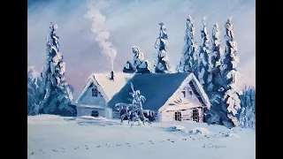 🔝 ХуДоЖнИкИ | Зима холода | Картина в двух цветах | Александр Григорьев