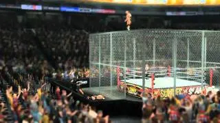 WWE '12 Batista vs Triple H Hell in a Cell Highlight Reel