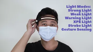 Multi Function COB Headlamp With Gesture Sensing