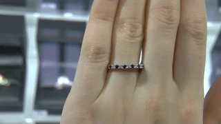 00554 WR021 diamond and sapphire eternity ring