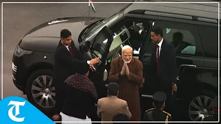 PM Modi attends the Beating Retreat Ceremony of 2023 at Vijay Chowk