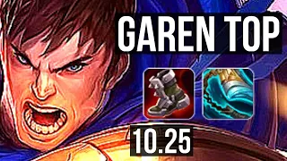 GAREN vs FIORA (TOP) | 1.7M mastery, 6/1/2, 400+ games | KR Diamond | v10.25