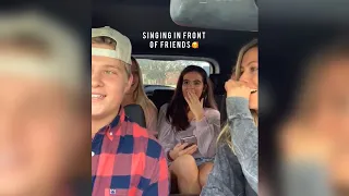 Singing in front of friends and family for the first time priceless reactions