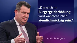 „Wir würfeln nicht irgendeine Bürgergelderhöhung“ – Bundesarbeitsminister Heil (SPD) | maischberger