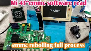 Mi 43inch Emmc software read//Emmc reballing full process by S.k.Dalim